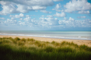 la vue depuis les dunes d'Annoville