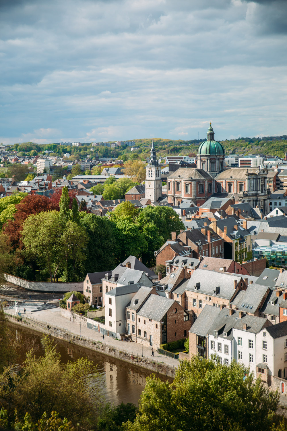 Point de vue depuis la Citadelle sur le Vieux Namur