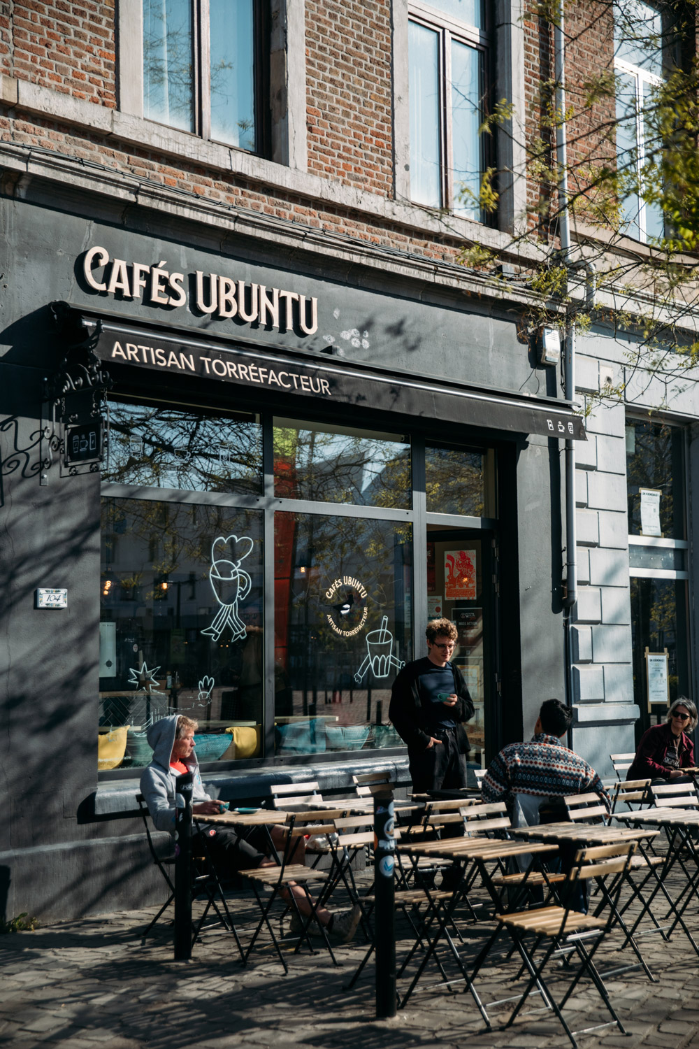 Café Ubuntu dans le quartier Guillemins