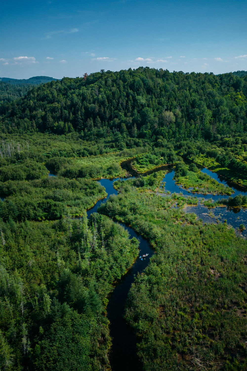 Activité originale à faire en Outaouais : pagayer dans le labyrinthe Eco-Odyssée