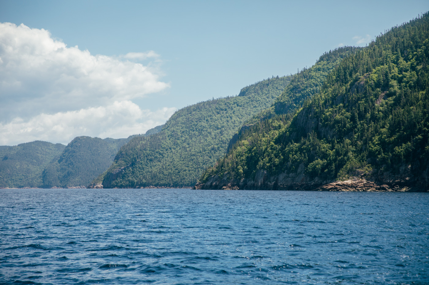 paysage du fjord du Saguenay