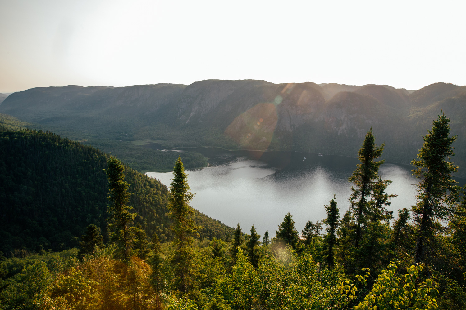 coucher de soleil sur la baie Éternité