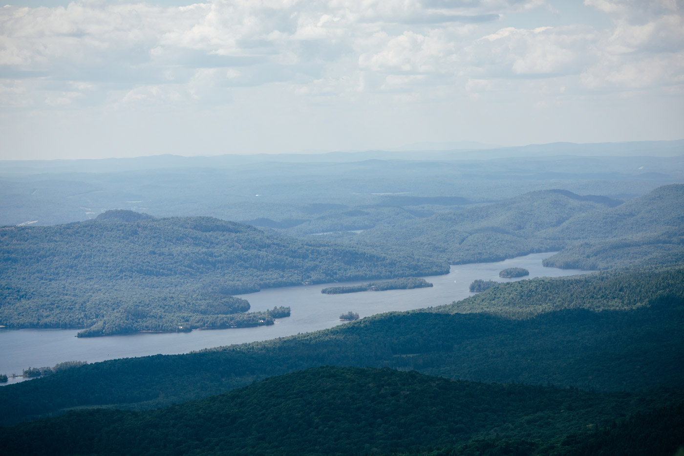 vue sur le lac tremblant
