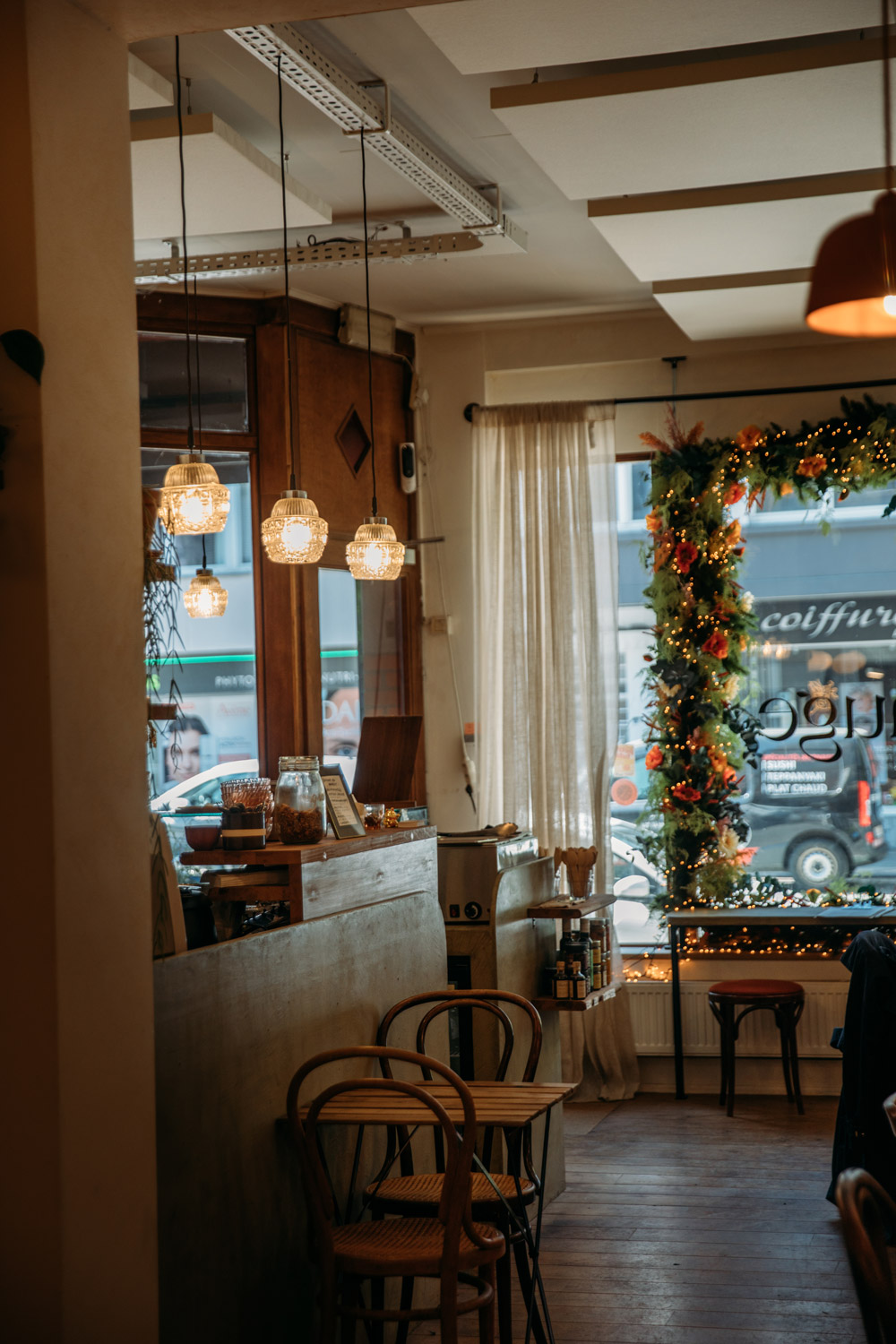 intérieur du café Sauge à Liège