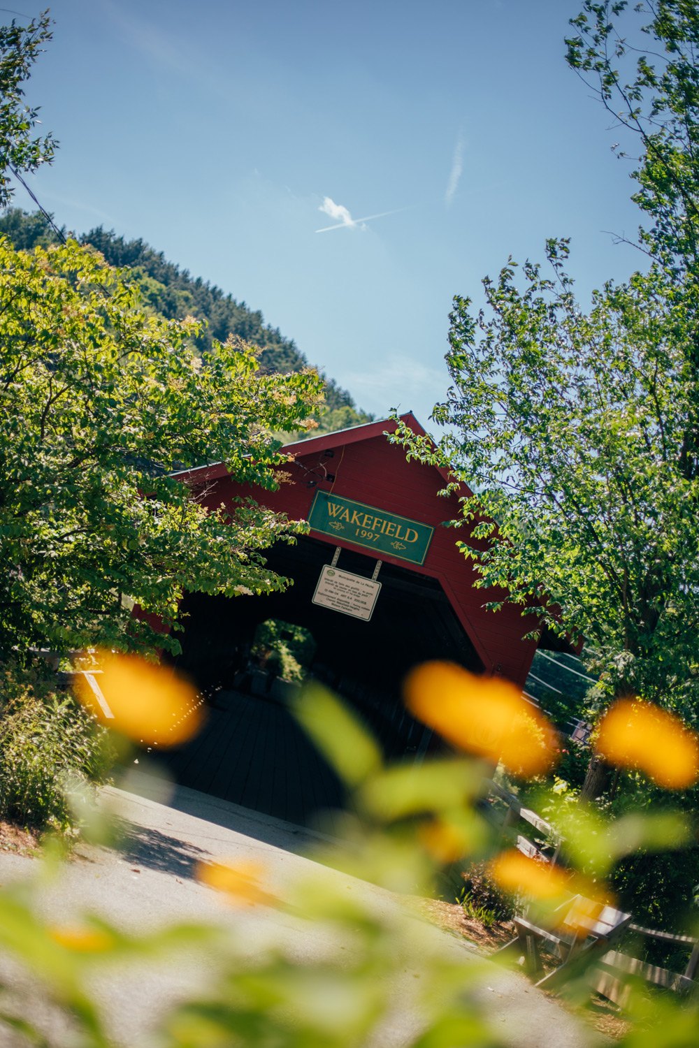 traverser le pont couvert de Wakefield