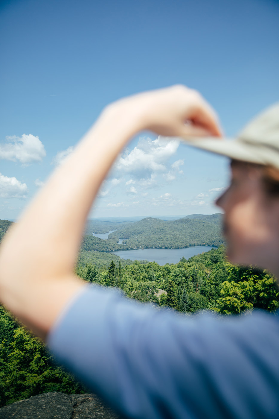 randonnée d'été dans les Laurentides
