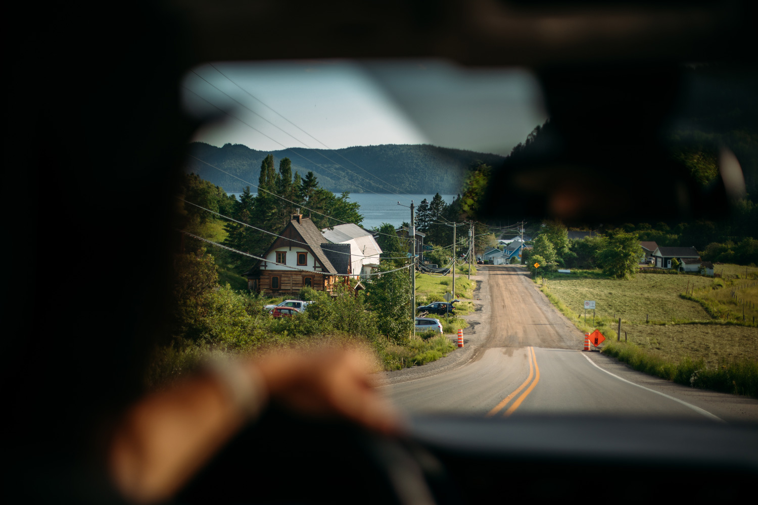 En voiture autour du fjord du Saguenay