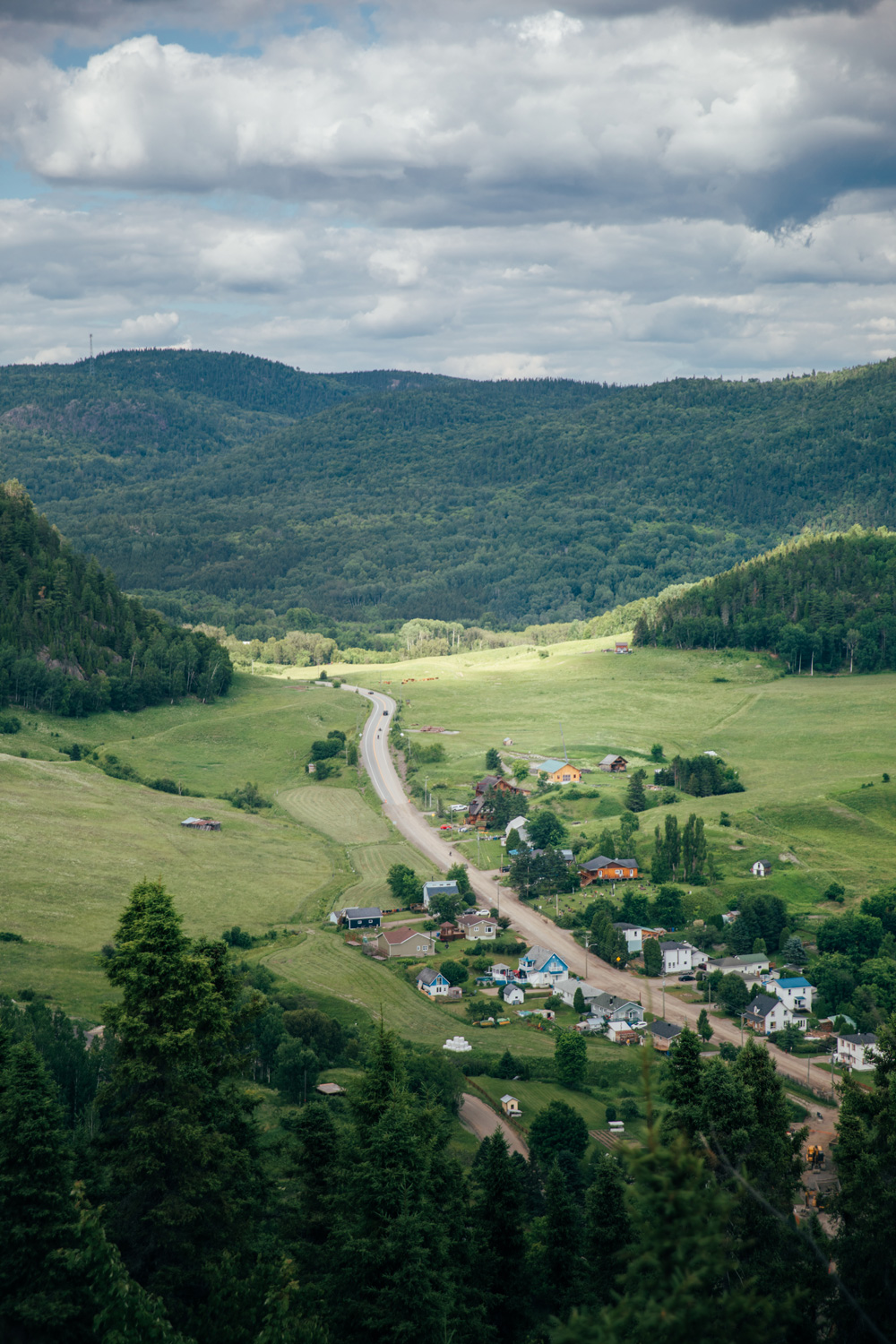 Sainte-Rose-du-Nord depuis la plateforme