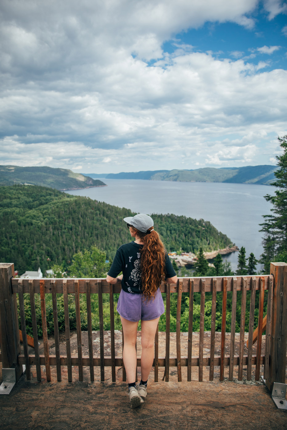 vue sur le fjord depuis la plateforme de Sainte-Rose-du-Nord