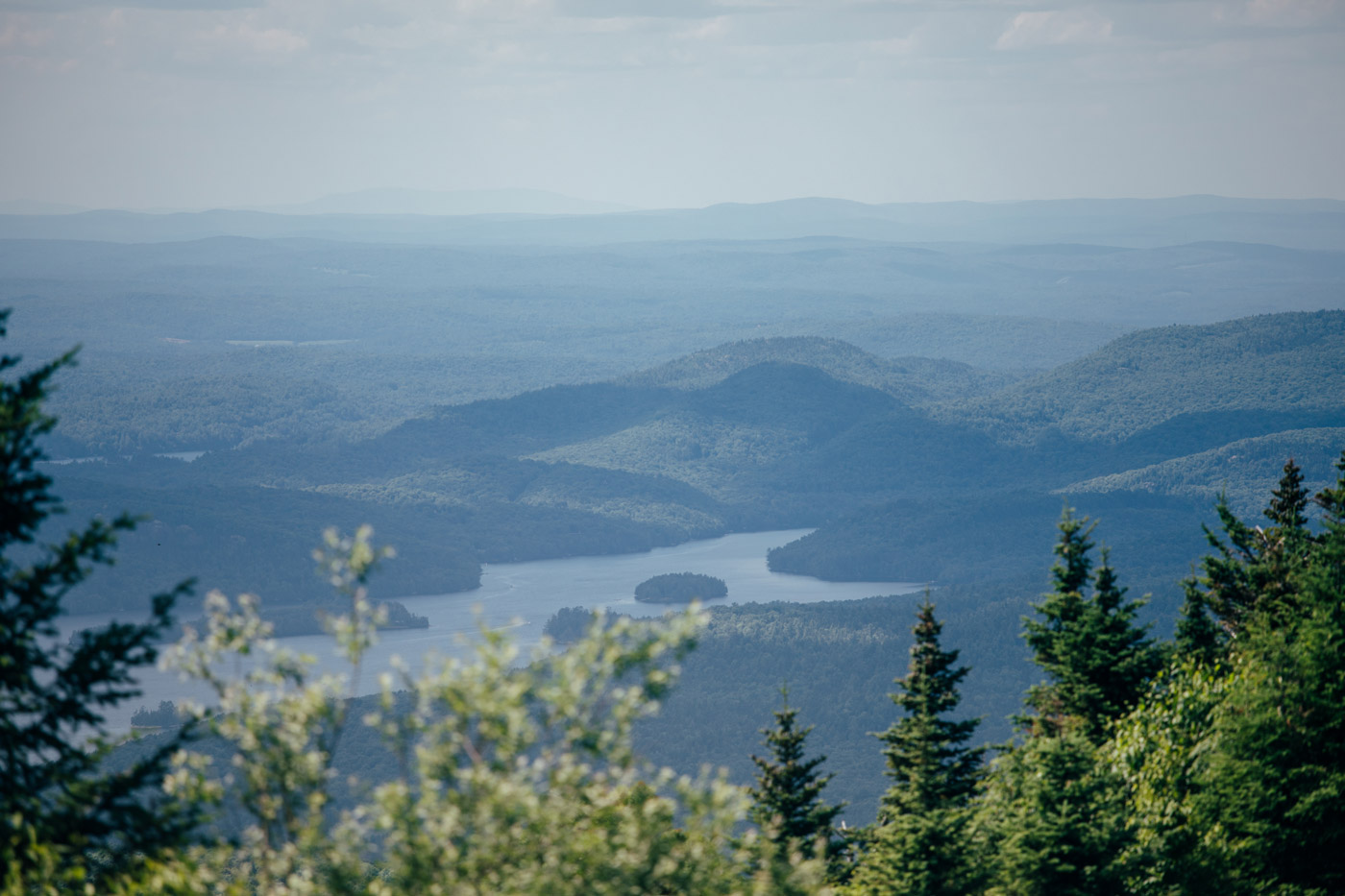 vue depuis le sommet de Mont Tremblant