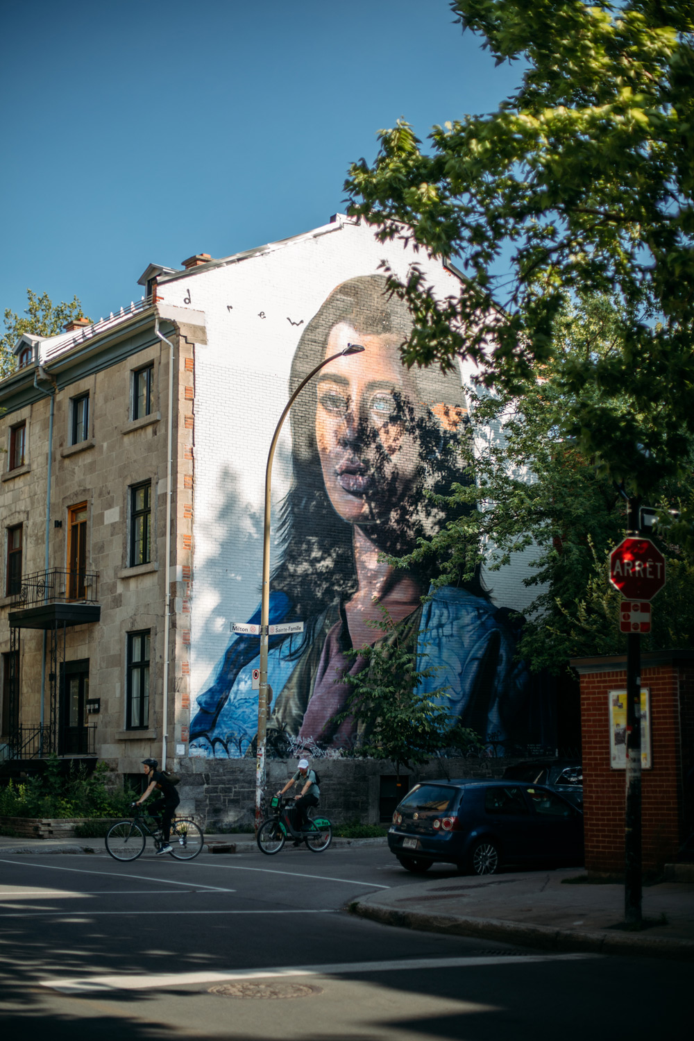 fresque street art à Montréal