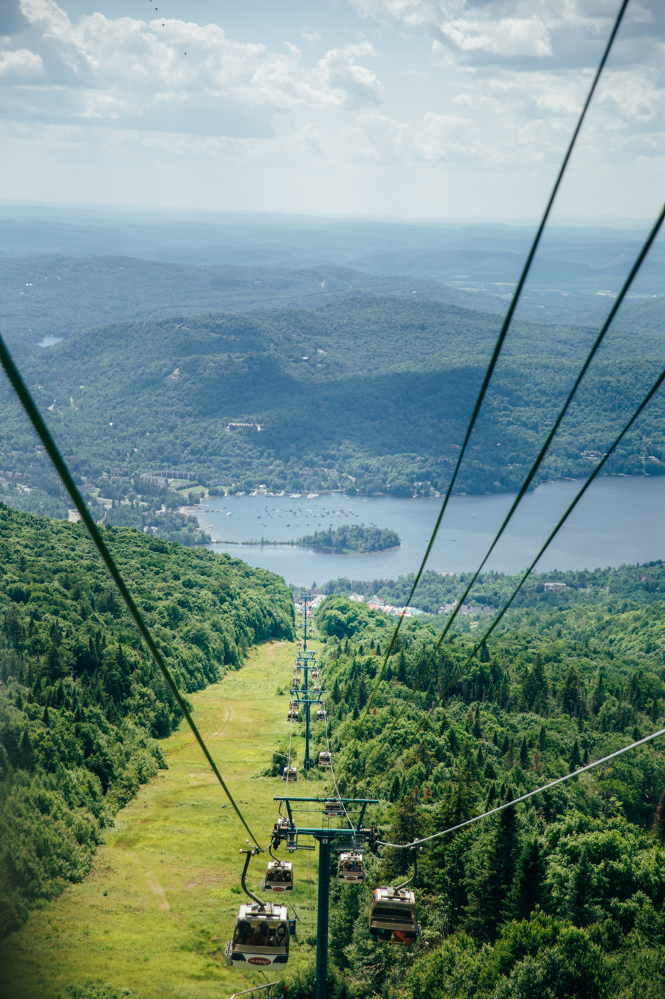 Monter au sommet de Tremblant avec la télécabine