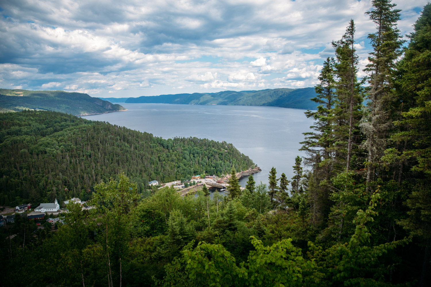 point de vue sur le Fjord du Saguenay
