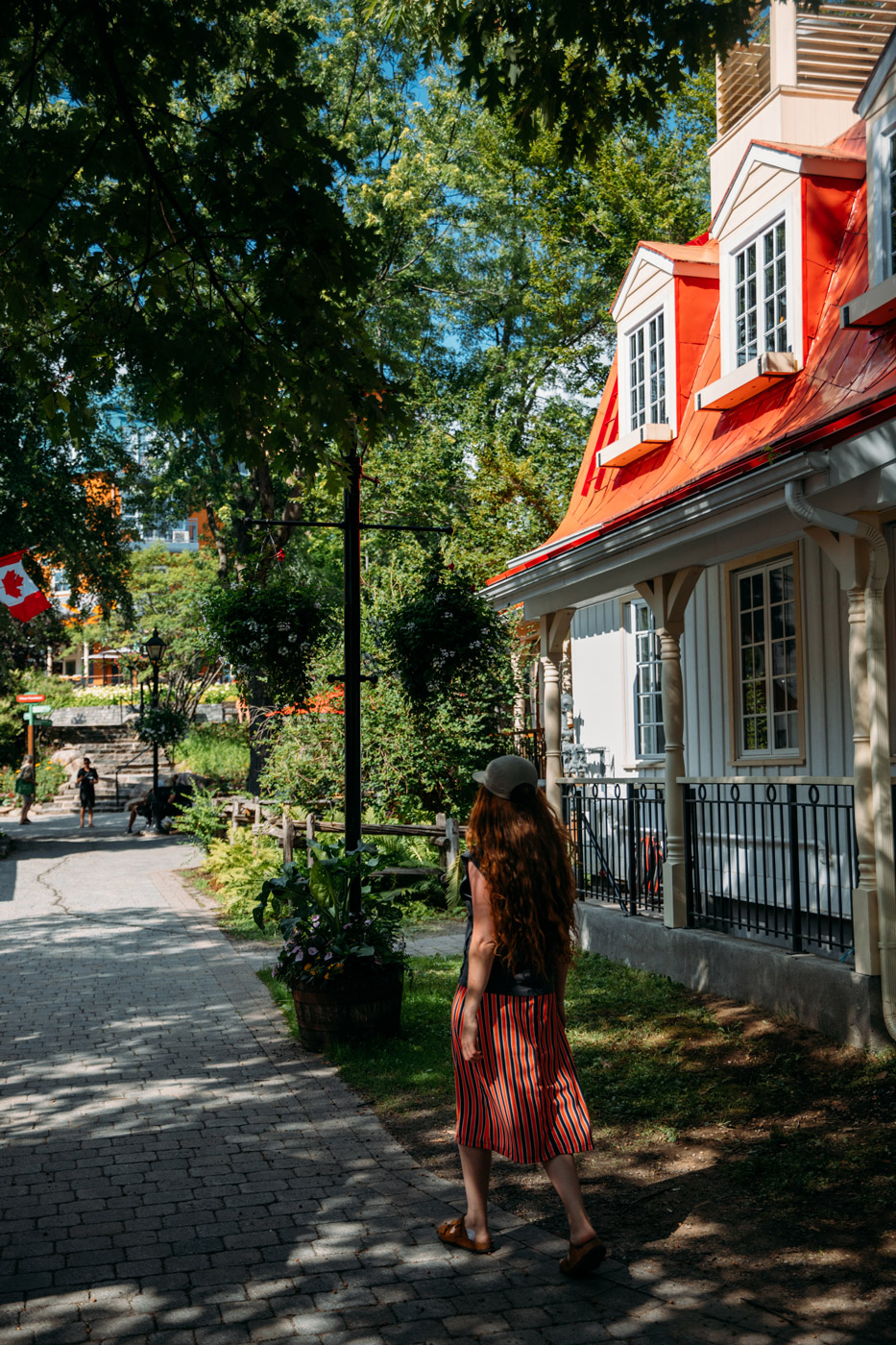balade dans les ruelles de Tremblant en été