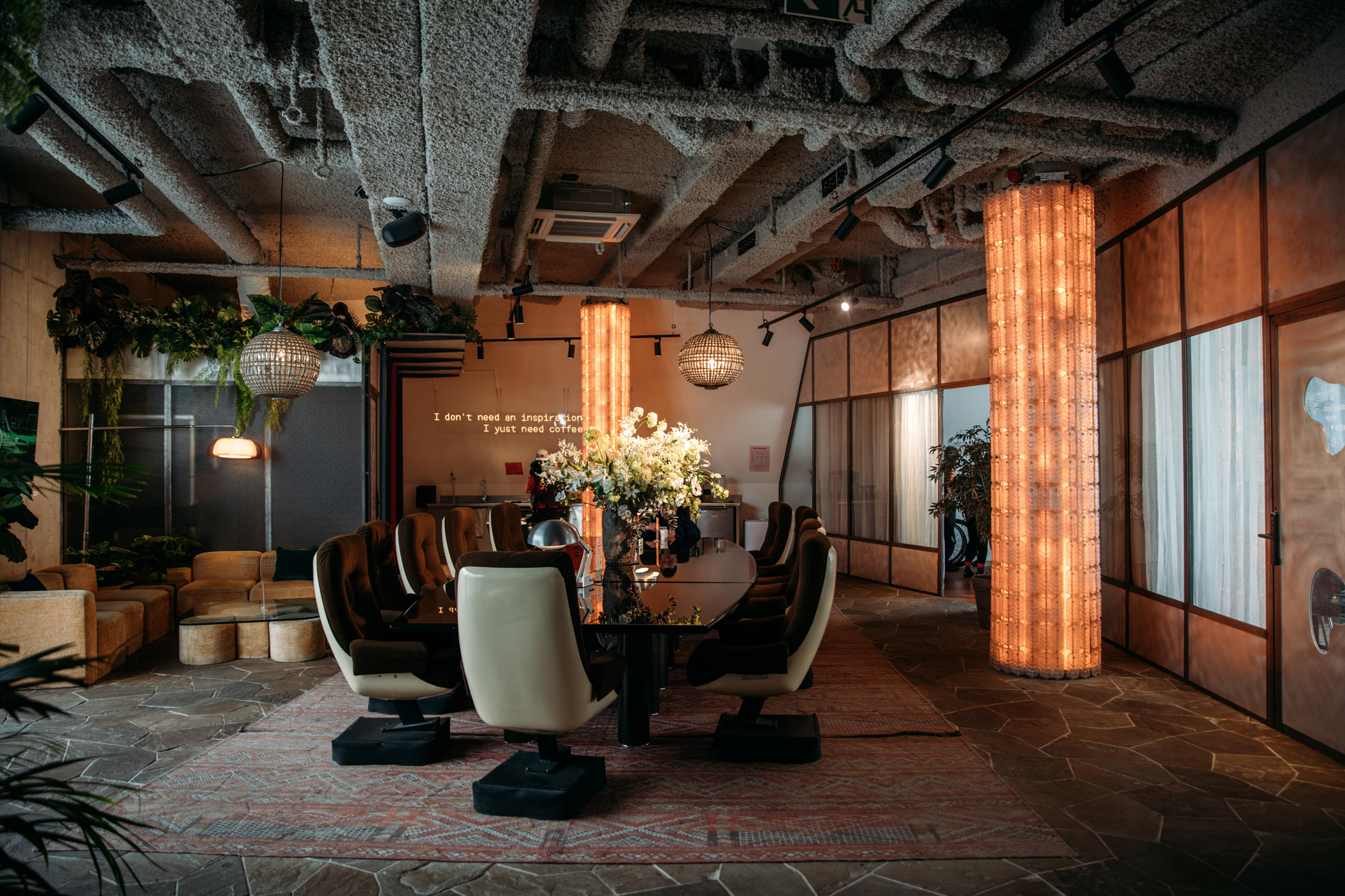 partie commune au YUST hôtel à Liège