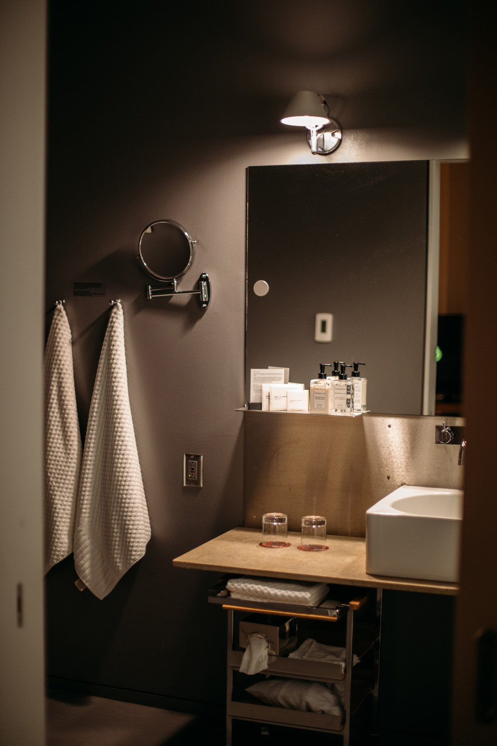 Salle de bain de la suite d'angle de l'hôtel Gault